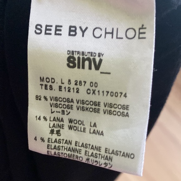 See by Chloe Black Long Sleeve Dress - Picture 5 of 6